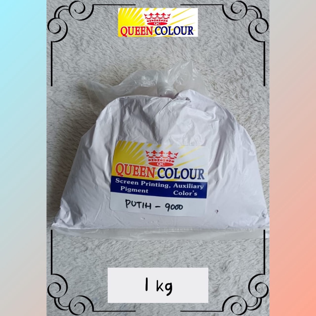 Cat Sablon Rubber Putih 9000 / Warna 9000