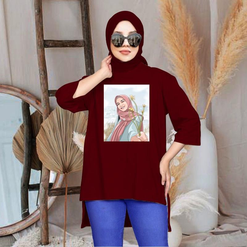 FC - TUNIK BASIC OVERSIZE WANITA HIJAB'S VARIASI 010 DTF