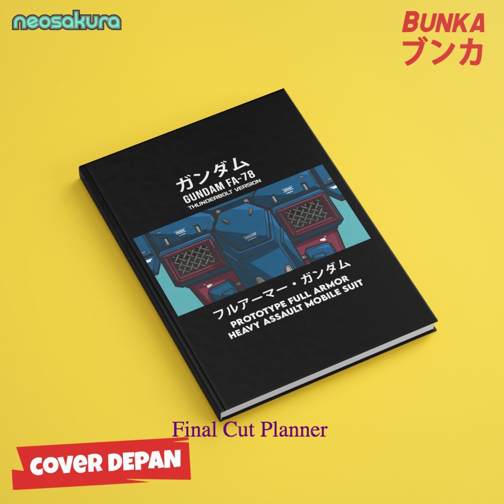 

Notebook Gundam RX78 Thunderbolt Version Hardcover A5 Buku Tulis Catatan Note Agenda Planner Jurnal .