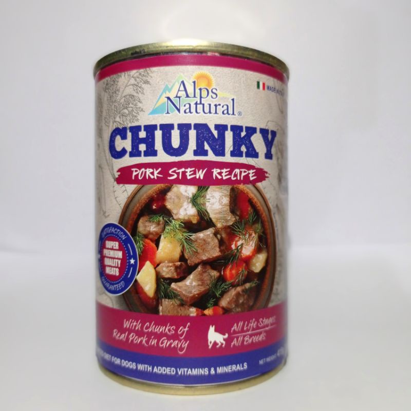 alps Chunky 415gr makanan anjing/wet food - PORK