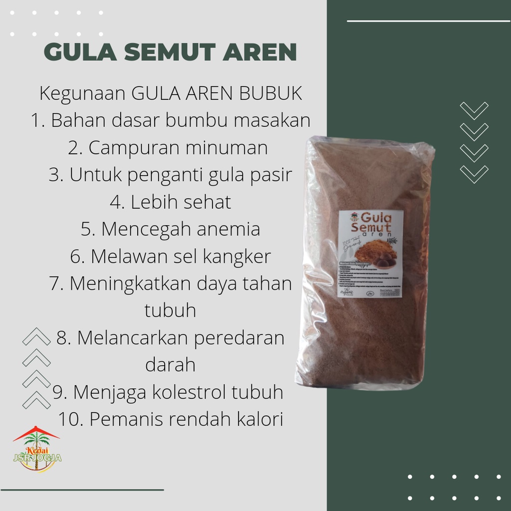 BEST SELLER!!! Gula aren semut bubuk palm sugar 1 KG