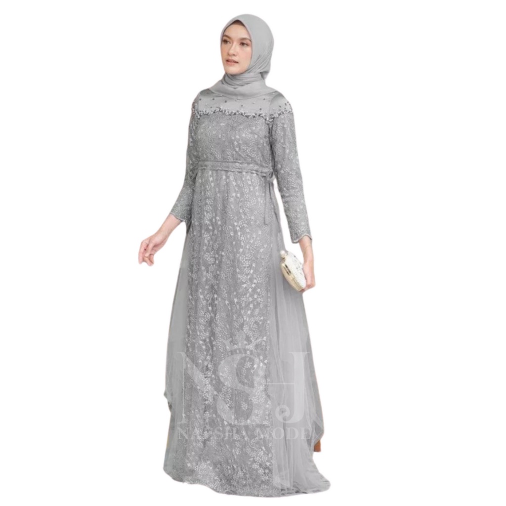Baju Gamis Terbaru 2022 Kekinian Viral Mewah Dewasa Dress Brokat Kasual Mewah Kondangan 2022 Baju Br