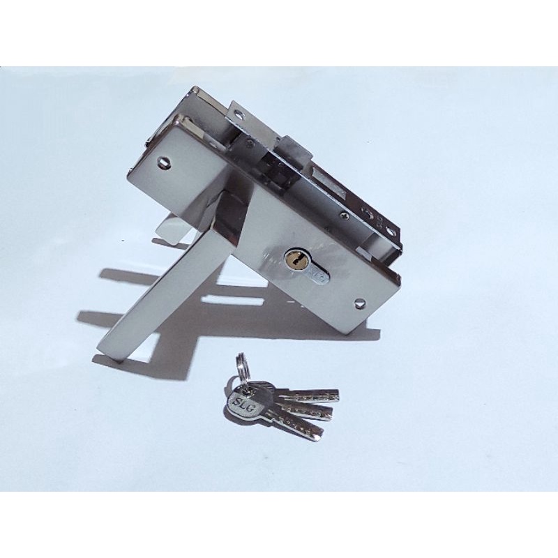 Jual kunci pintu rumah set kecil / handle pintu kecil 15 cm segi slg