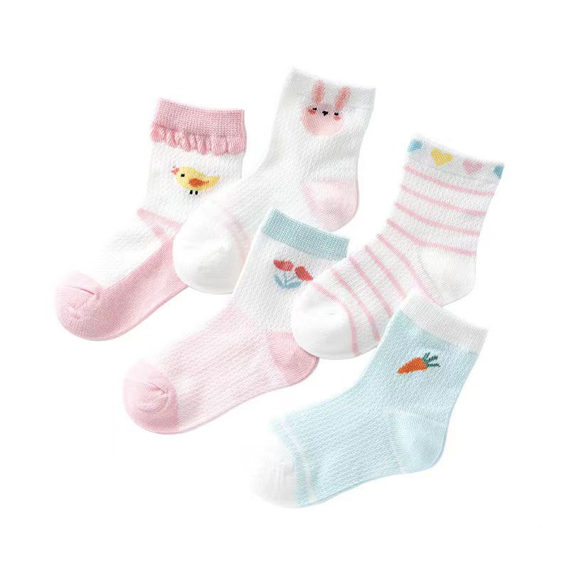 [GROSIR][COD] SEVEN_DAY [5PCS] KAOS KAKI ANAK LUCU BAHAN COTTON USIA 0-9 KS-231