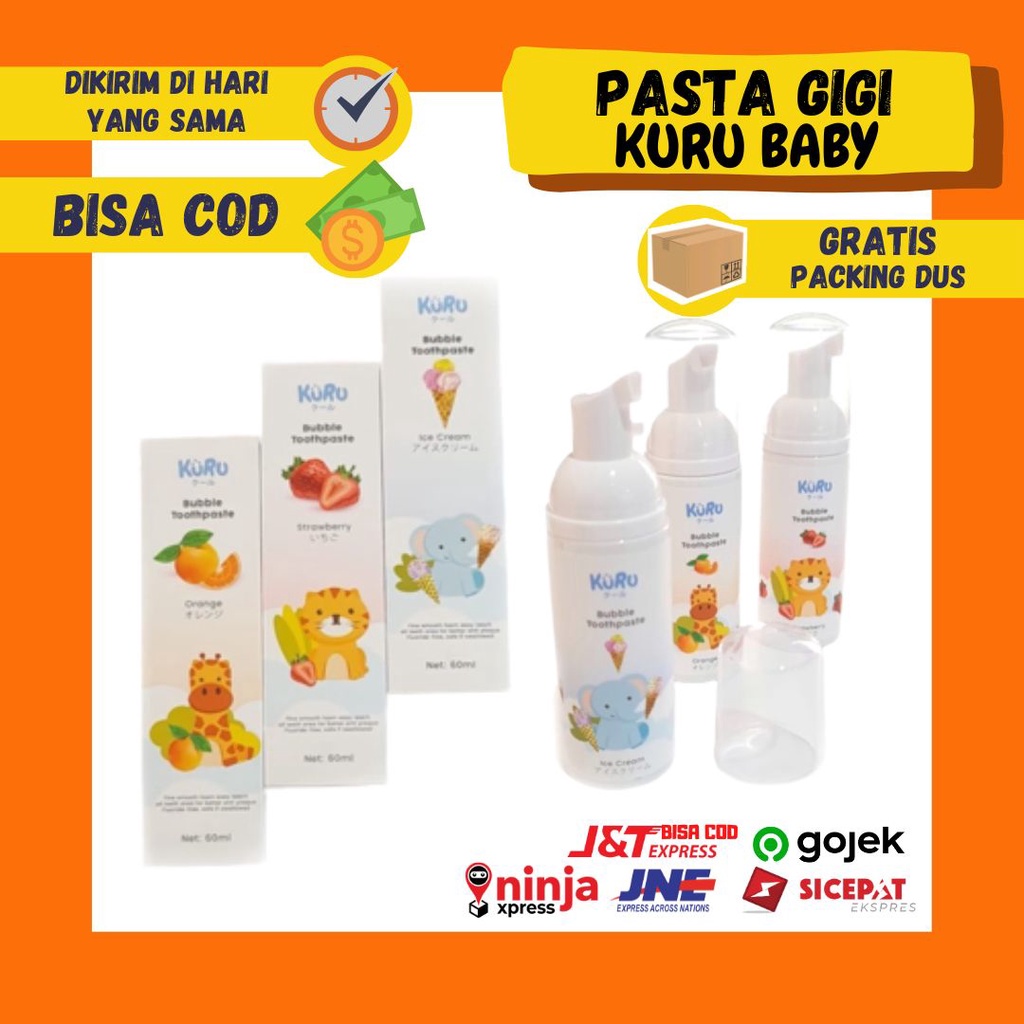 Kuru Pasta Gigi Odol Busa Anak | Bubble Foam Kids Toothpaste