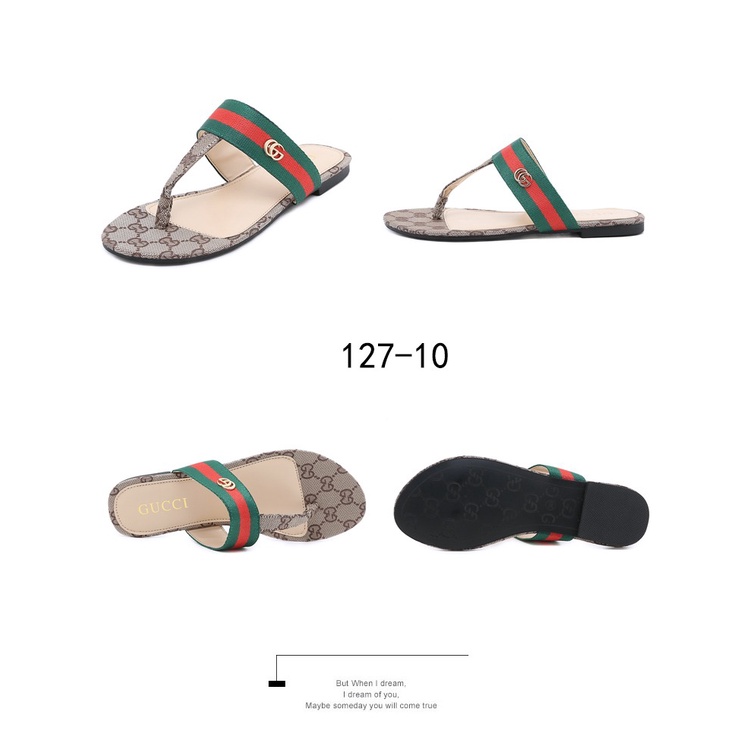 GC GG Canvas Thong Sandal's 127-10