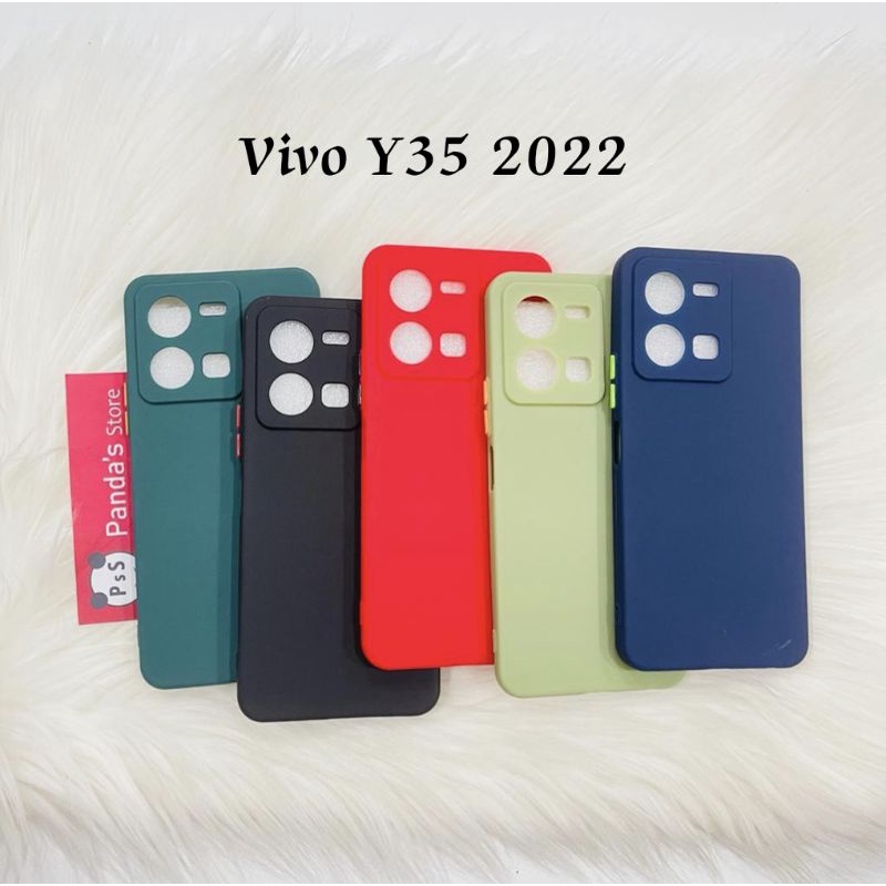 Case Vivo Y35 2022 Babycase Makaron Full Color Softcase Vivo Y35 -PsS