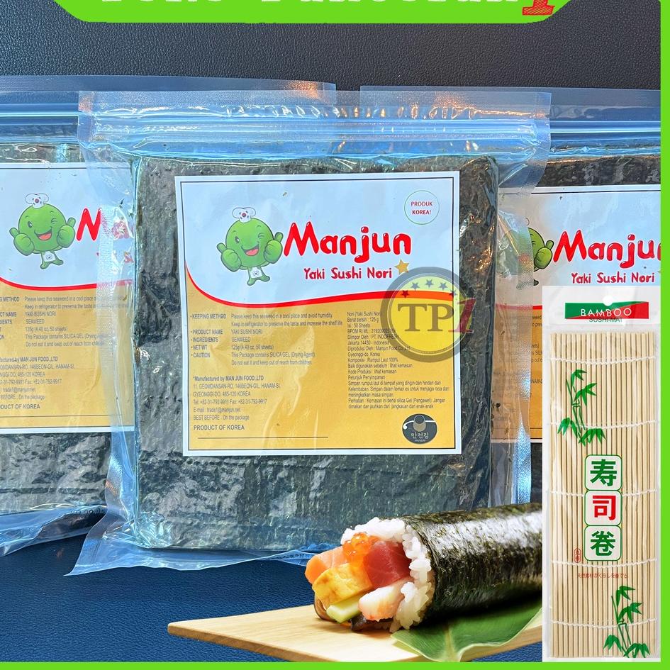 

Super Laris--Manjun Yaki Nori 50 pcs SUSHI SEAWEED RUMPUT LAUT Korea