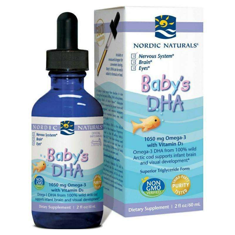 Nordic Baby DHA 60ml &amp; Children DHA 119ml/EPA/Suplemen Otak/Daya Tahan Tubuh/Bayi dan Anak