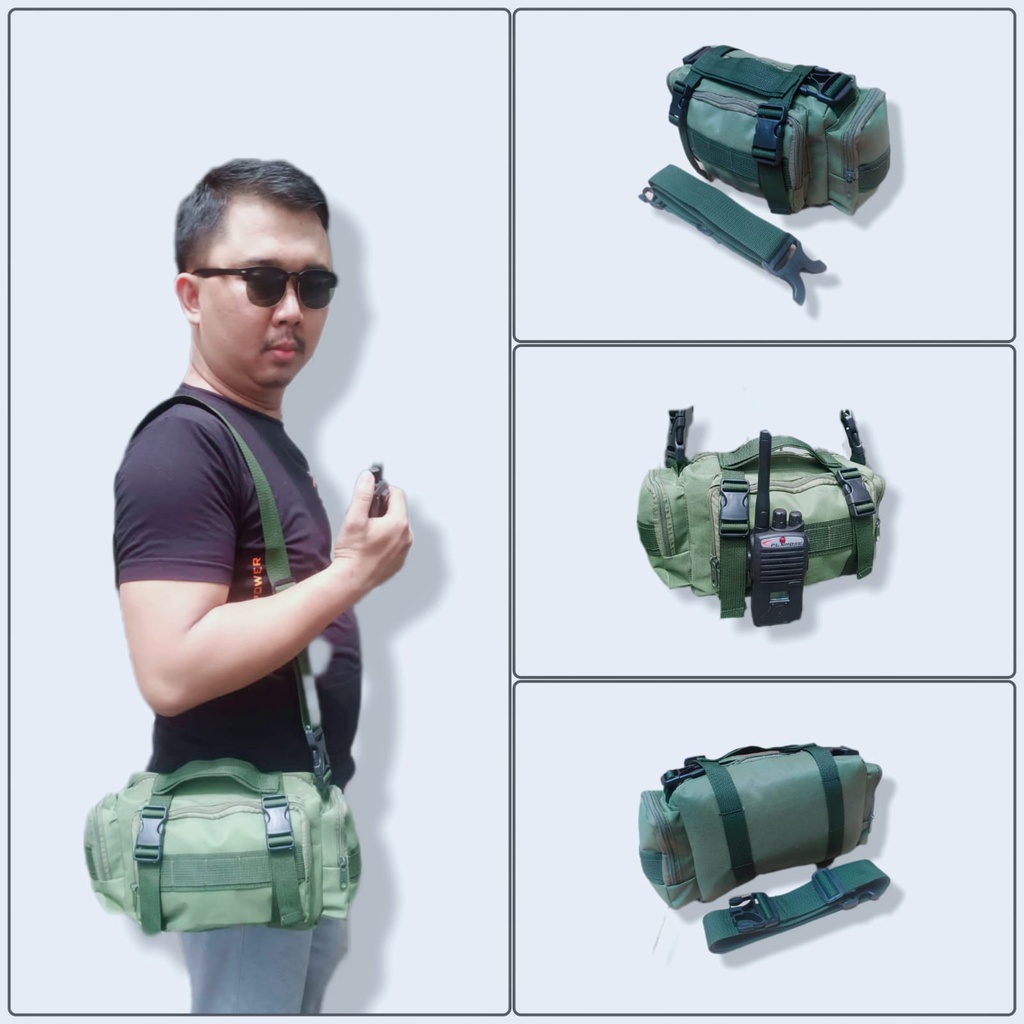 Slempang Army Tabung Tactical ( HARGA GROSIR ) Tas Perkakas atau Tollbag