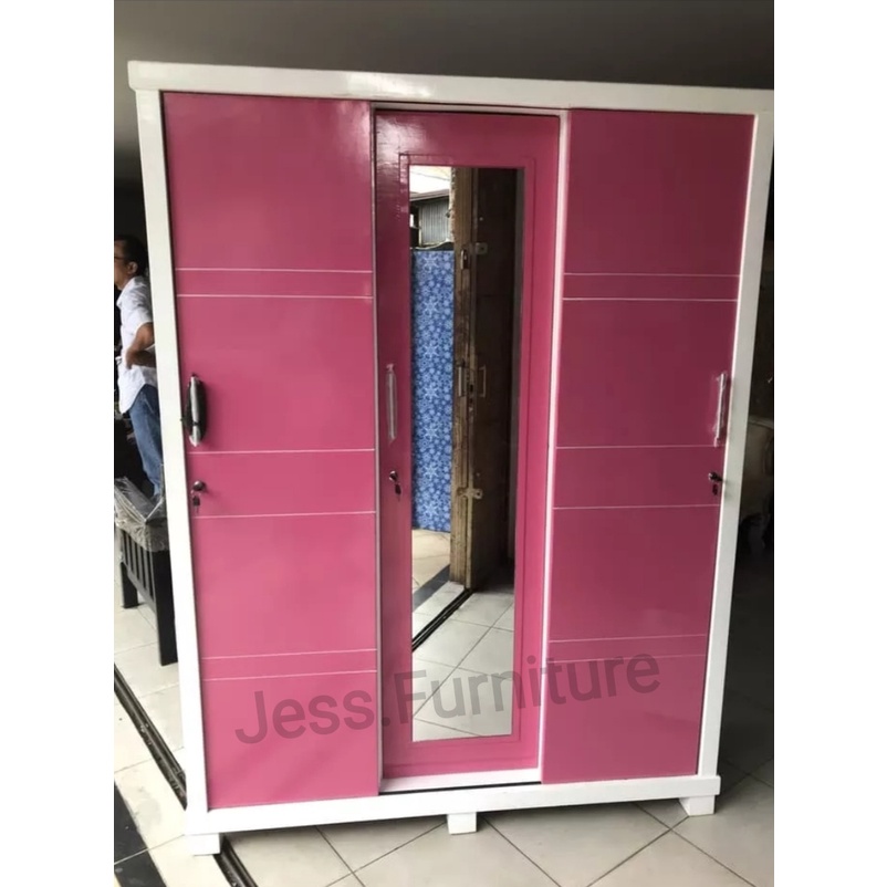 Lemari Pakaian Geser 3Pintu , Lemari Baju 3Pintu Sliding Multitriplek , Lemari Baju Kamar 3Pintu Ges