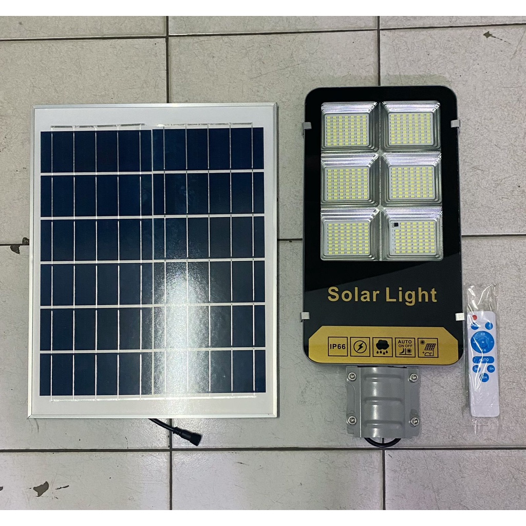 Lampu pju solar panel 300W panel Besar / Lampu jalan pju / lampu led solar panel / lampu pju solar c