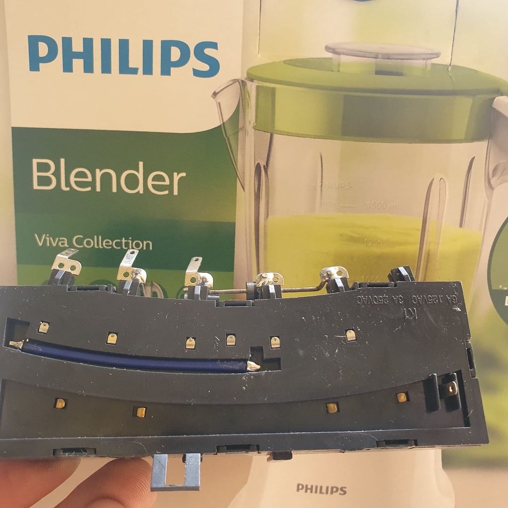 TOMBOL BLENDER PHILIPS ORIGINAL HR 2115 HR 2116 TOMBOL ON OF