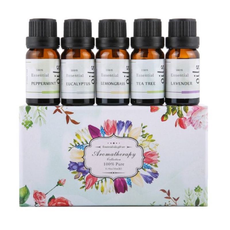 Firtsun Set Pure Essential Fragrance Oils Minyak Aromatherapy Diffusers 10ml 5 pcs - RH-05