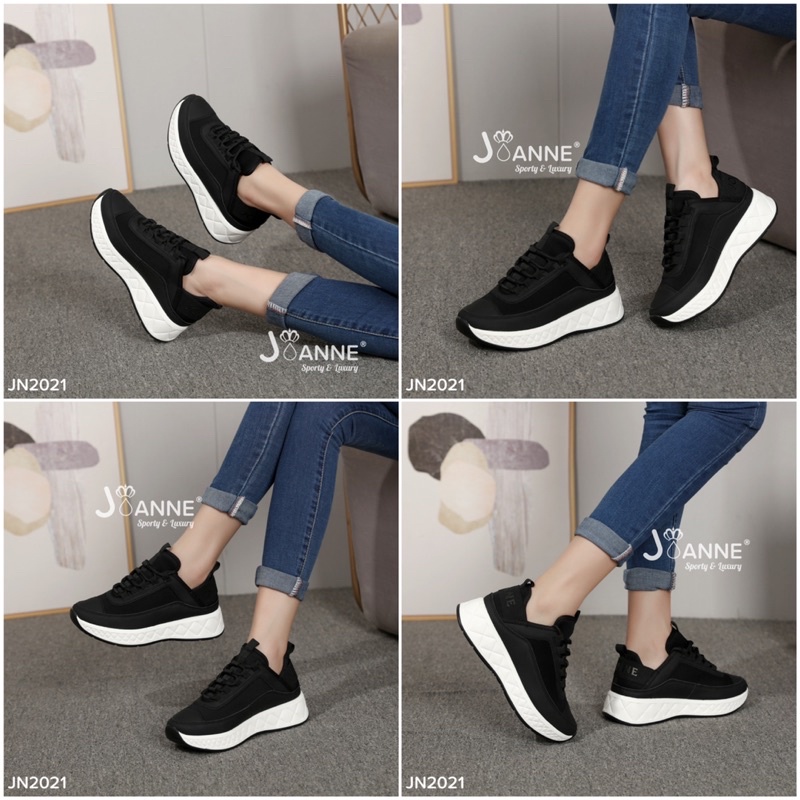 RESTOCK! [ORIGINAL] JOANNE Premium Higshole Sneakers Shoes Sepatu Wanita #JN2021