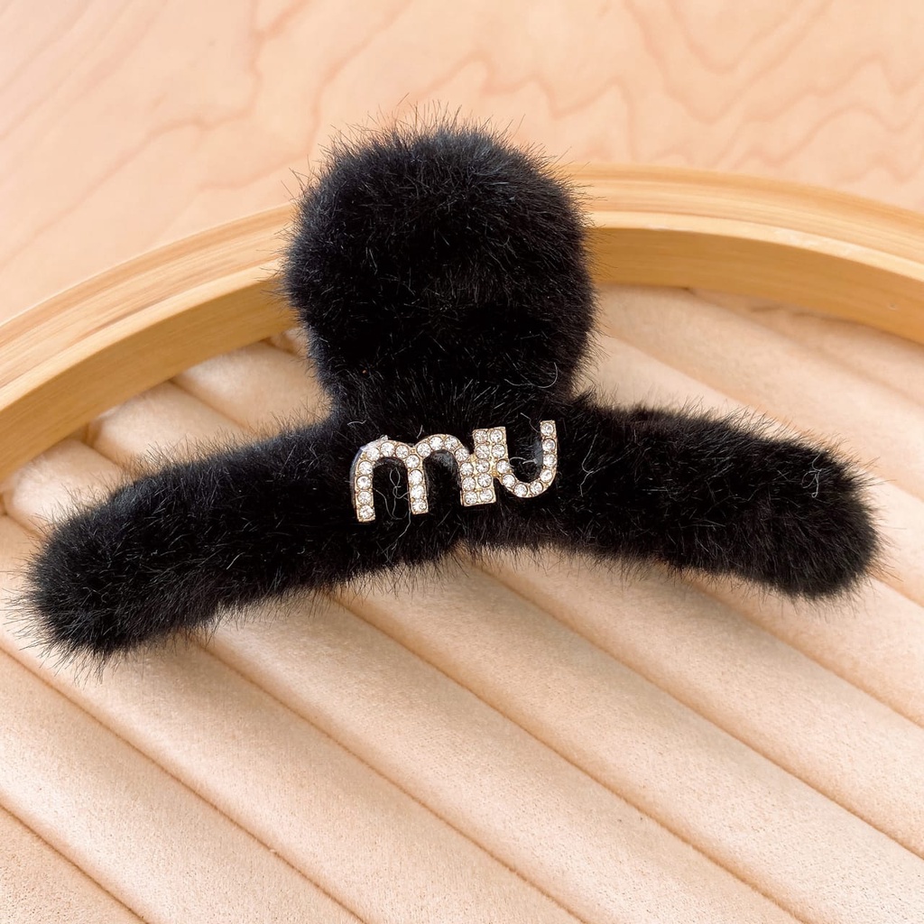 JEPIT MIU BLACK JEPITAN RAMBUT JEDAI CEPOL PONYTAIL AKSESORIS FASHION KOREA IMPORT