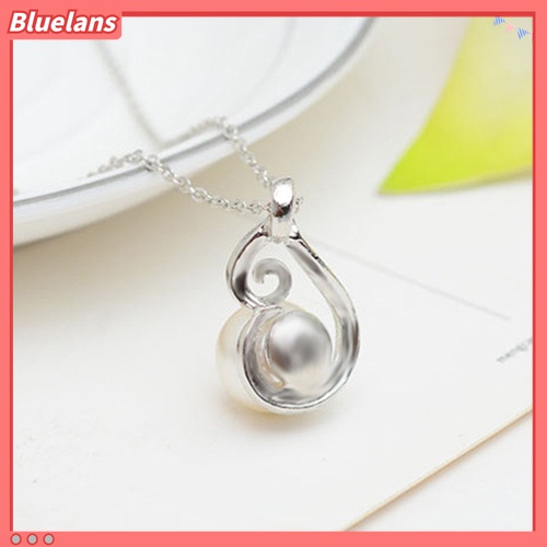 Set Perhiasan Kalung Anting Kait Mutiara Berlian Imitasi Besar Untuk Wanita