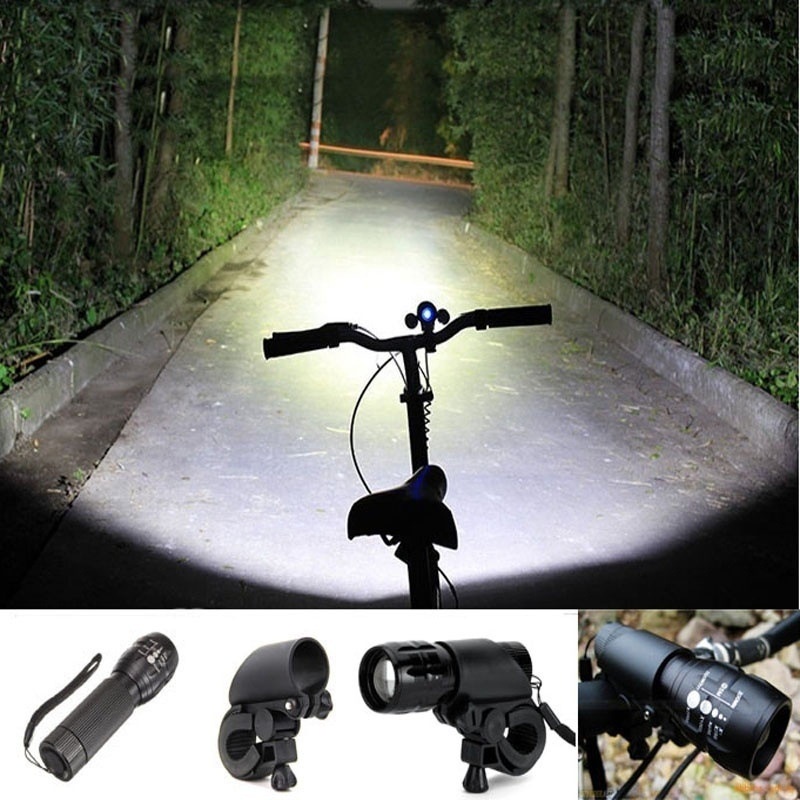 Lampu Depan Belakang Sepeda Gunung LED USB