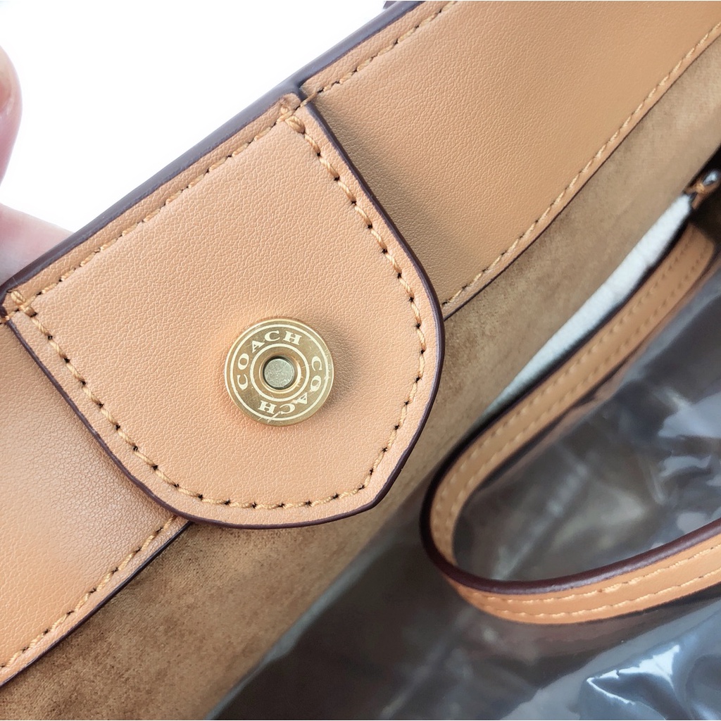 [Instant/Same Day]Coach new 89165 canvas women's embossed Iogo shoulder bag messenger bag handbag   ttb