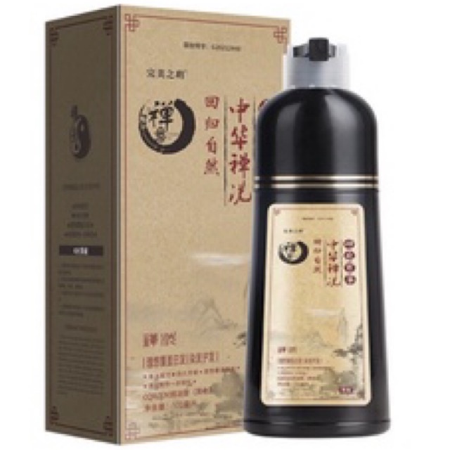 ZEIN Shampoo Penghilang Uban Original Black Extract Gingseng &amp; Tea Bran 500 ml