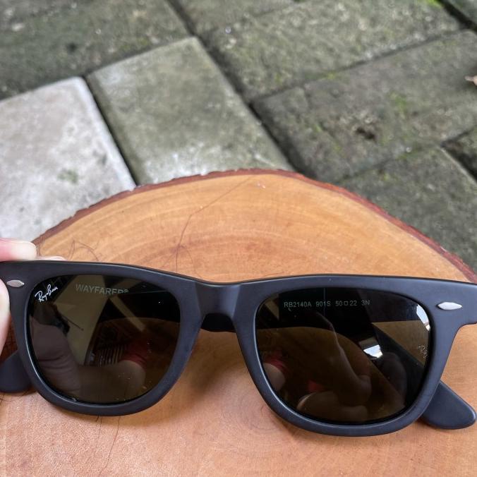 Rayban Wayfarer 50 Hitam Doff Original