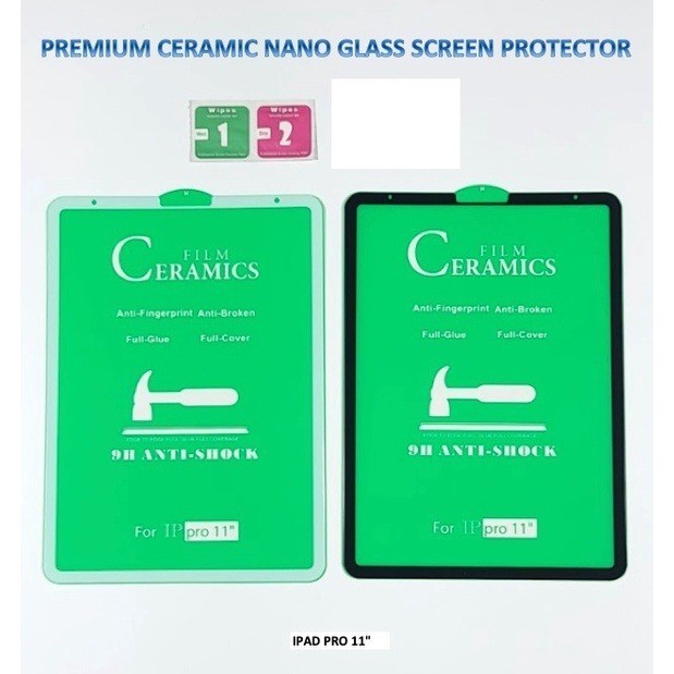 Anti Gores Ceramic Samsung Tab S7 S6 A8 A7 Tempered Glass Screen Protector