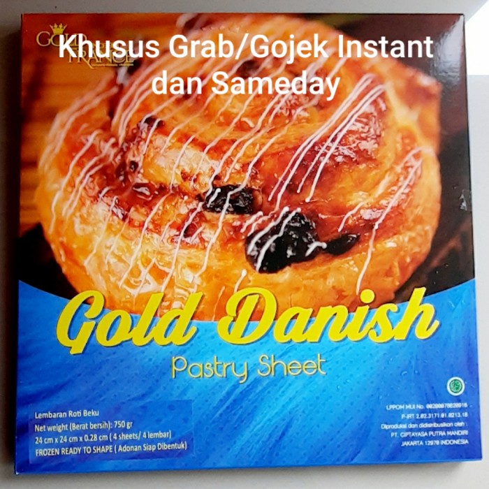 

ORIGINAL MURAH Pastry Sheet Gold Danish