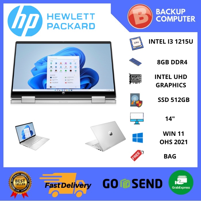 LAPTOP HP PAVILION x360 14-ek0113TU i3-1215U