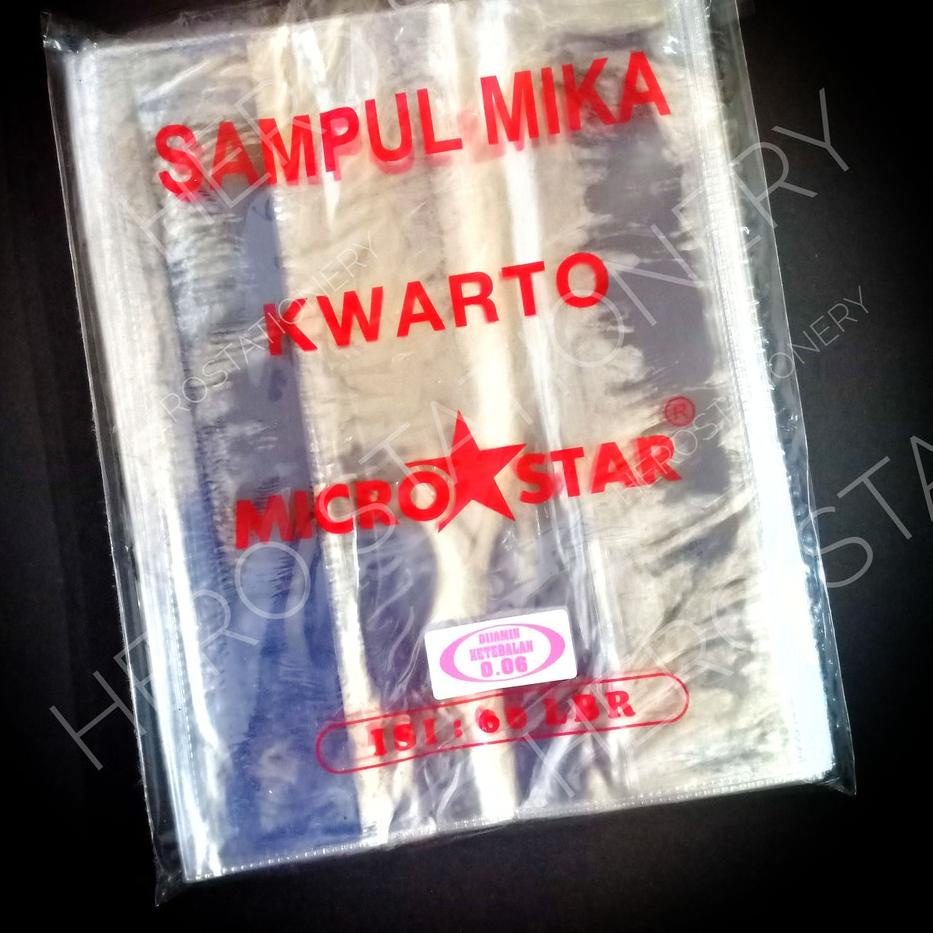 

Big Sale Sampul buku kuarto kwarto mika microstar . 60 lembar !!