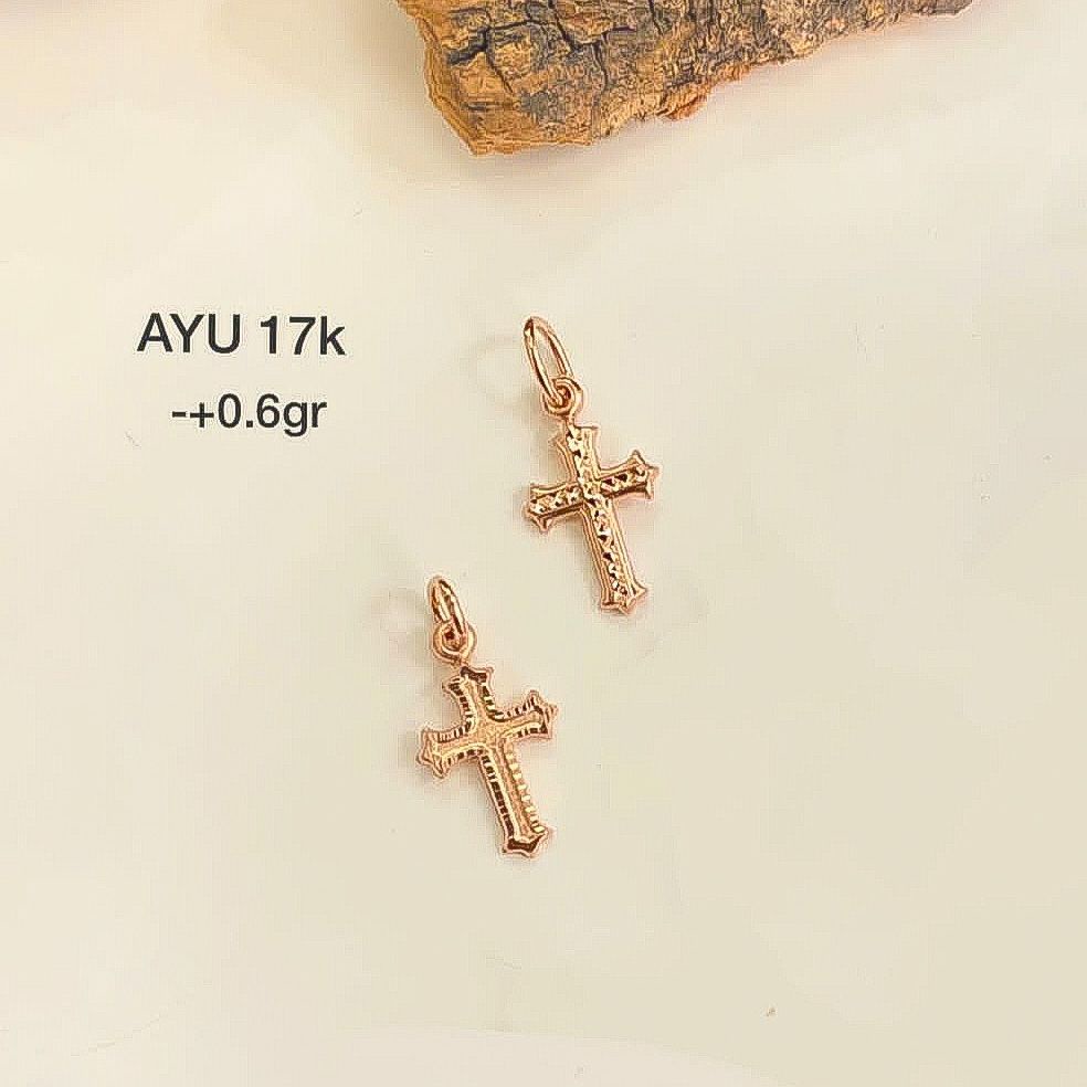 Liontin kalung anak dan dewasa emas asli kadar 700 750 70 75 16k 17k cross whitegold rosegold gold Jesus salib Yesus mas putih kuning mainan rantai bandul ringan setengah 0,6 0,7 1 gram christmas