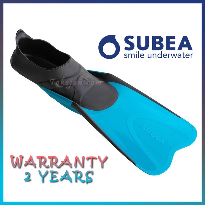 FINS SNORKELLING KAKI KATAK BERENANG DI LAUT | Sepatu Renang - BLUE, 36-37