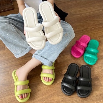 BALANCE Sandal Slop Wanita Import DONA Bangkok Bahan Karet PVC Elastis Non-Slip Rubber 2025