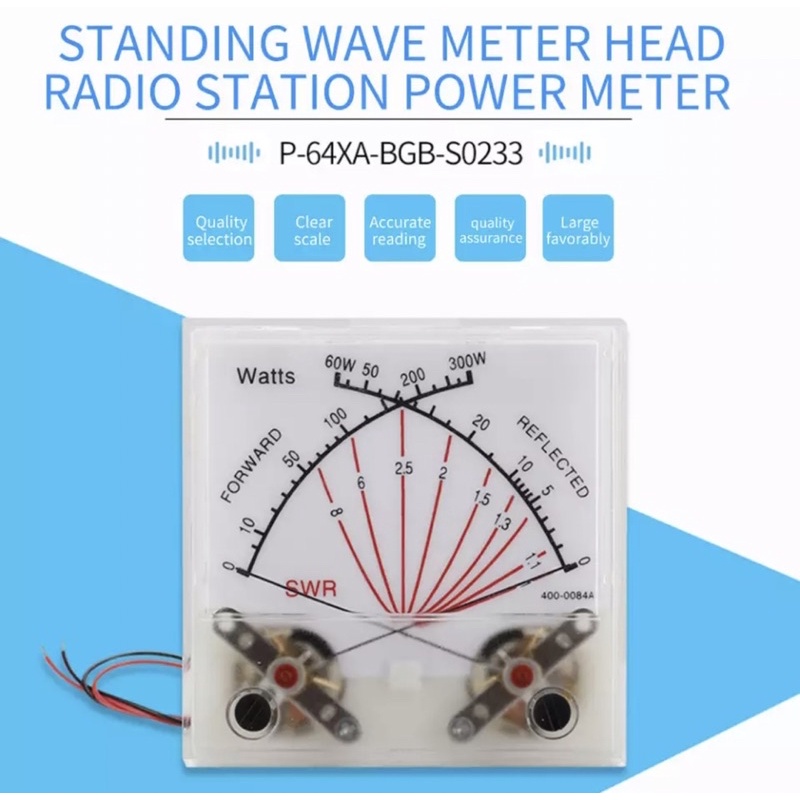 Panel Meter SWR Crossnodle 300w