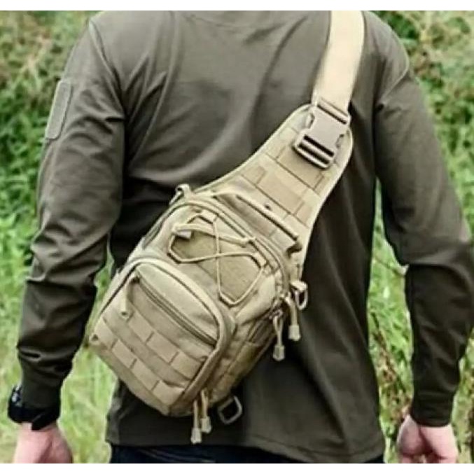 Slingbag Army TACTICAL Pria Wanita ( HARGA GROSIR ) Tas Sepeda Tentara