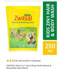 ZWITSAL Kids Hair &amp; Body Wash 250 ml