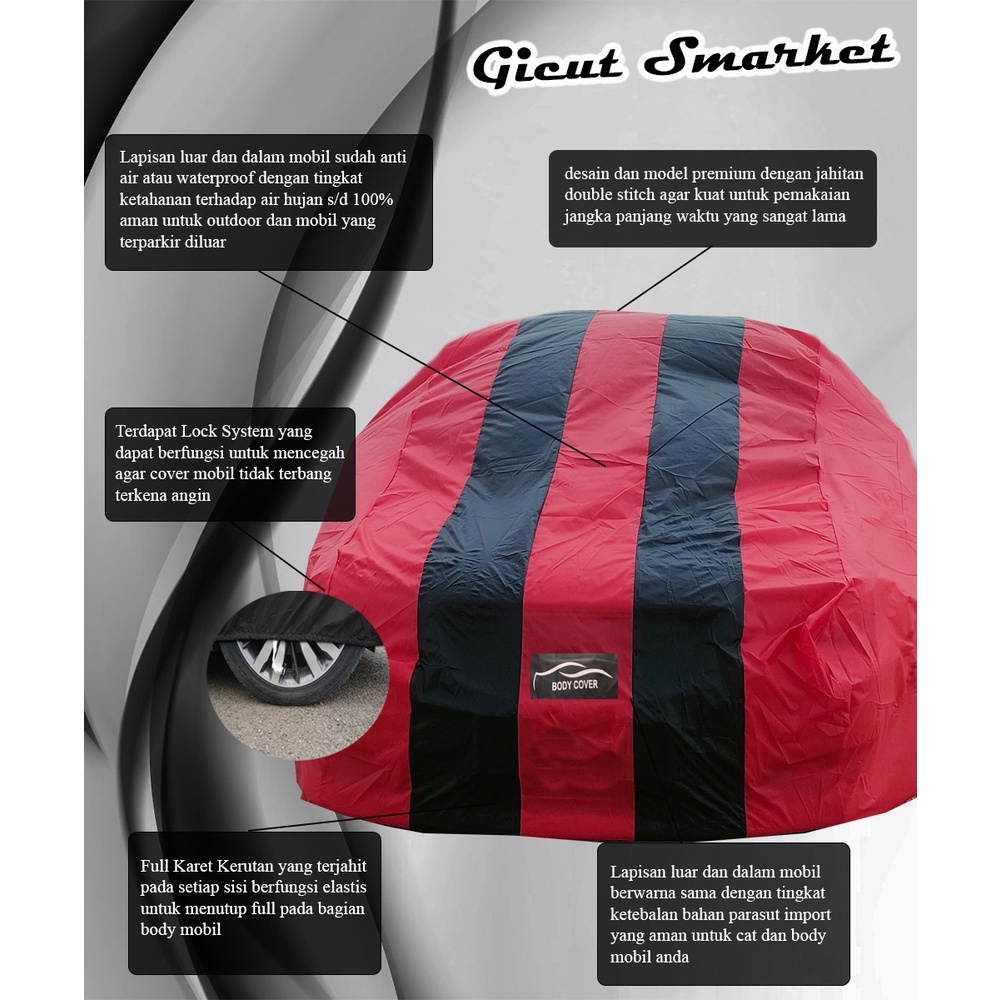 selimut sarung body cover mobil sedan baleno lancer evo3 hyundai accent timor city starlet soluna civic lx avega