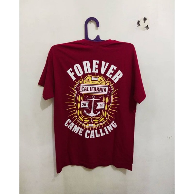 Forever Came Calling Kaos Band Tee Tshirt Baju Merch Musik Original Second Preloved Pop Punk Emo