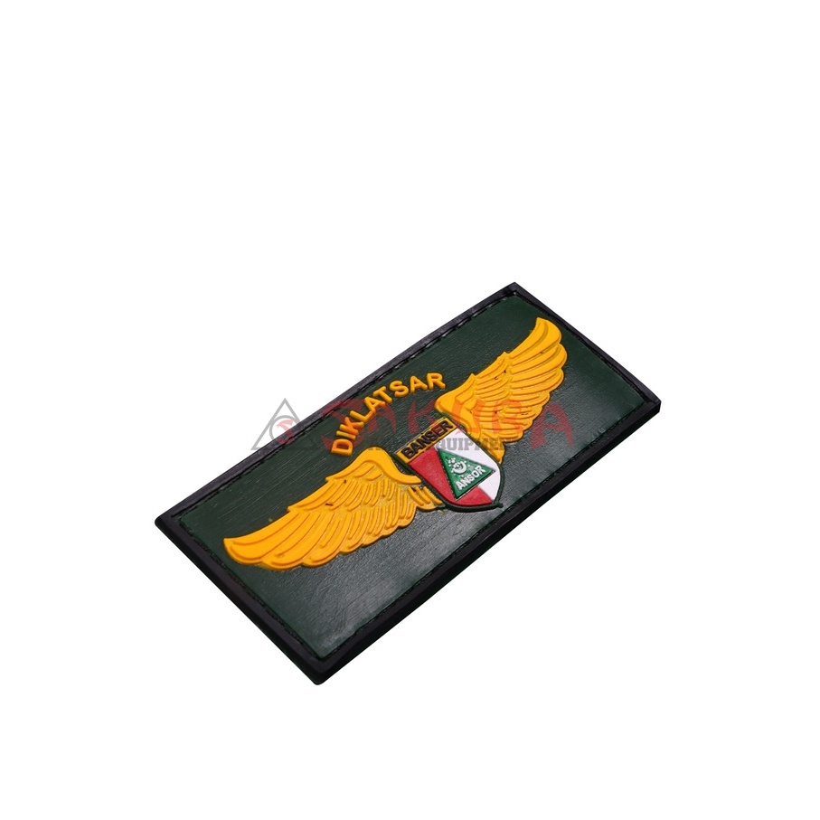 Patch Rubber Velcro DIKLATSAR Banser Rekatan Tempelan Banser