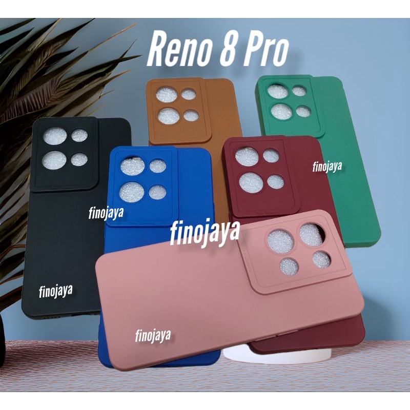 Case Macaron Reno 8 Pro Silikon Casing Selicon Softcase Pelindung Pro Camera