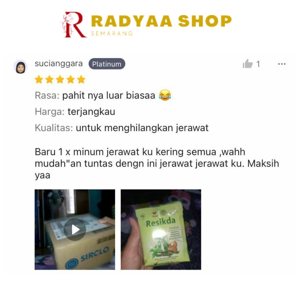 Sido Muncul Jamu Resikda 10's - Obat Herbal Gatal dan Bisul