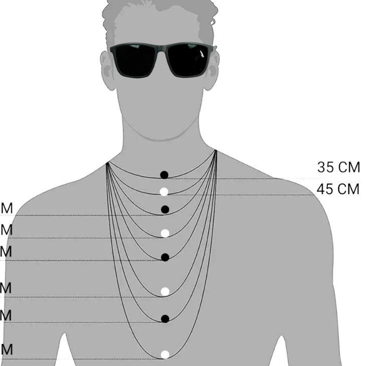 Recomended Kalung Rantai Pria Titanium Silver Perak 316L Original Anti Karat