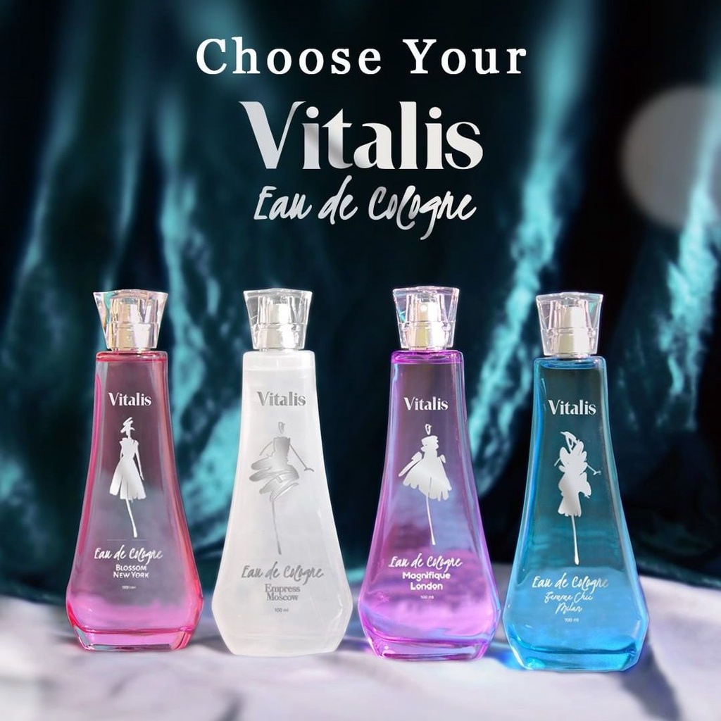 ★ BB ★ Vitalis Eau De Cologne 50ml - 100ml | Parfum Wanita Long Lasting Luxurious Fragrance