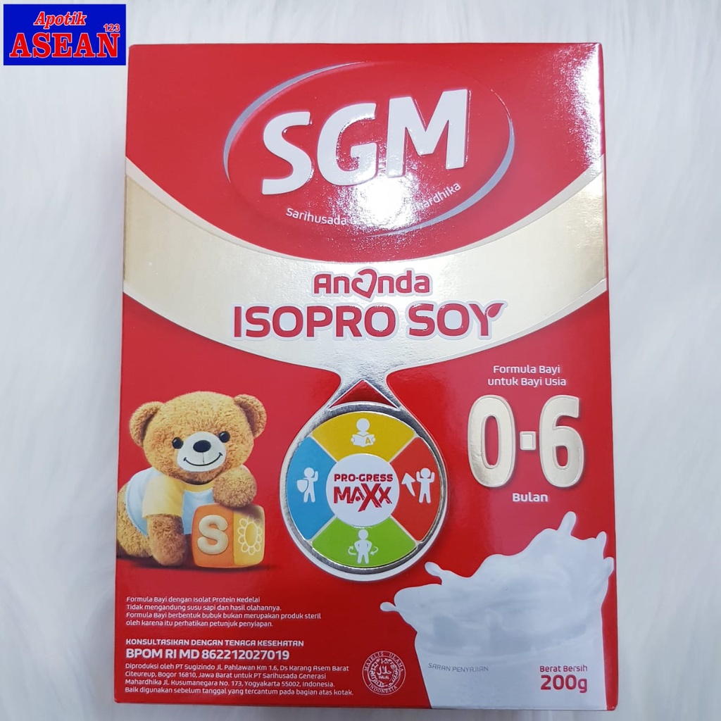 SGM ANANDA ISOPRO SOY USIA 0-6 BULAN ISI 200GR