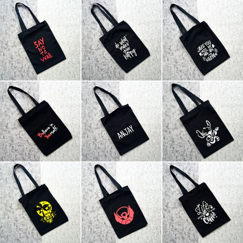 ( PART 1 TOTEBAG DRILL ) Tas tote bag resleting LIMITED EDITION bahan kain drill halus premium || Kiiyoomii ||