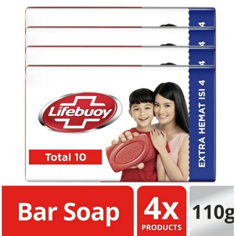 lifebuoy Sabun Batang Isi 4 x 110 gr