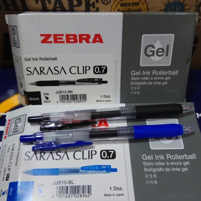 

[COD] Pulpen Sarasa Zebra 0.7 hitam / biru (isi 12 buah) PRODUK TERBATAS Kode 976