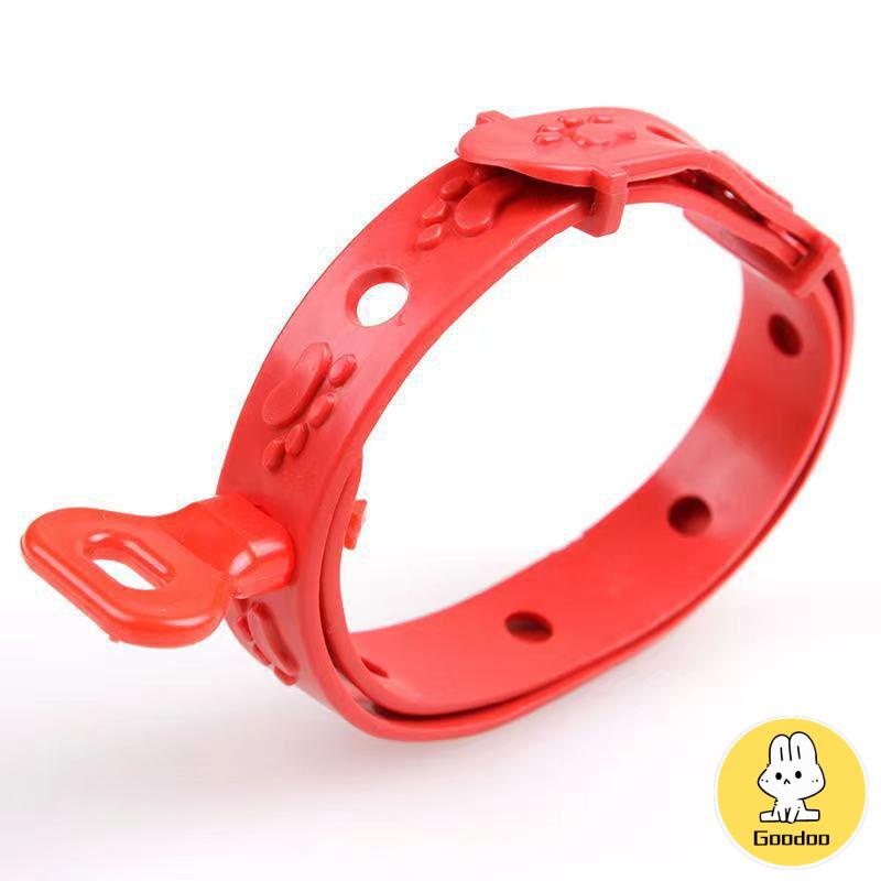 1 PCS kalung pengusir kutu perlengkapan hewan peliharaan - merah untuk -Doo