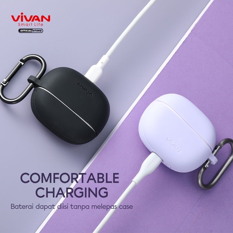 VIVAN CARRYING CASE Original TWS Headset Earphone Bluetooth T300NC