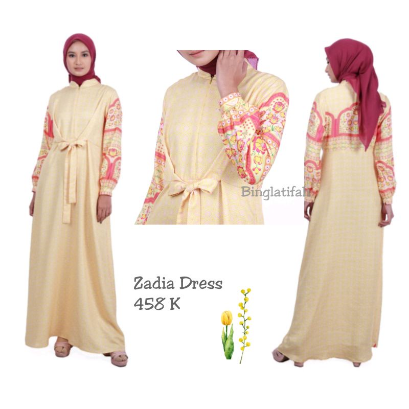 Zadia Dress Gamis Baju Muslim by Zoya