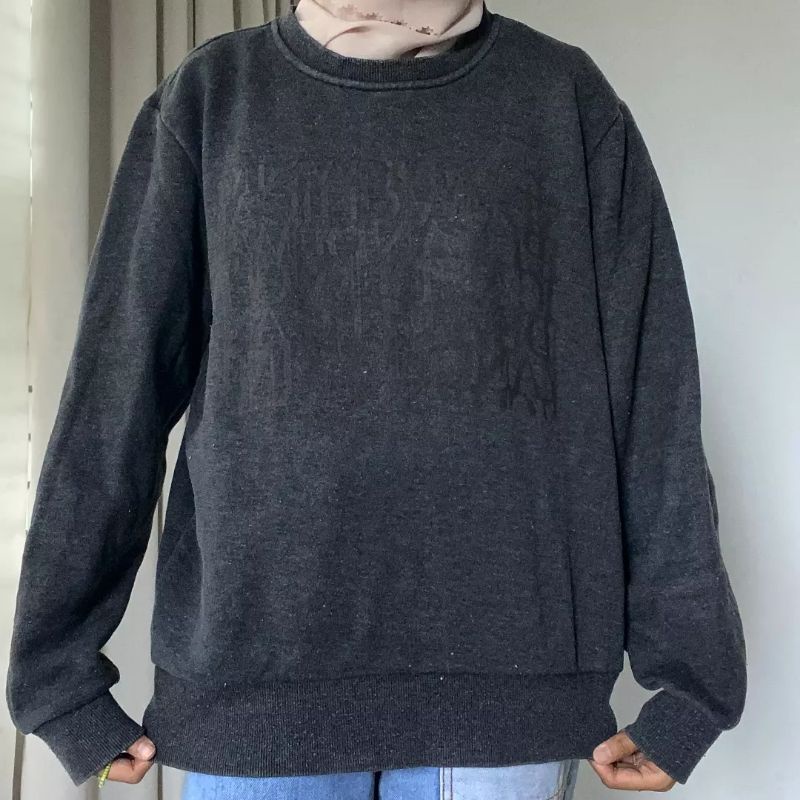 CREWNECK MURAH 75K ABU TUA TEBAL ANDEW